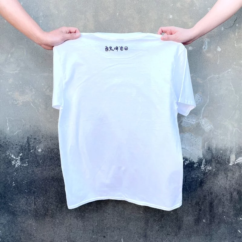 酉鬼DIPA雙喜 T 恤 背面